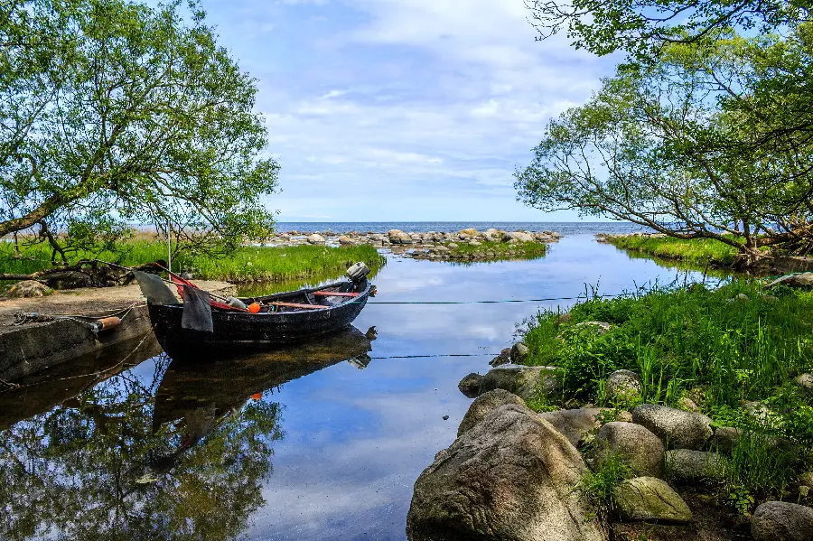 Interesting and attractive and cool photo of a dreamy landscape suitable for camping