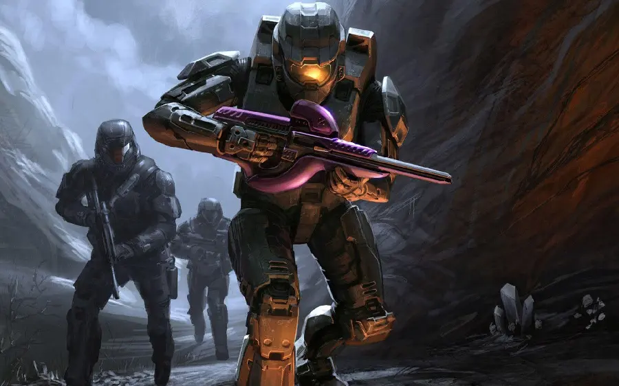 Stock photo of Master Chief, a Spartan soldier in Halo