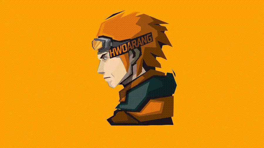 Hwoarang Hwoarang and Dai Hatchi with a simple background