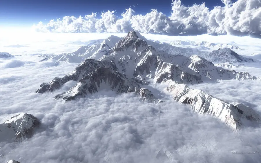 The magnificent picture of Mount Everest, the highest peak suitable for profile