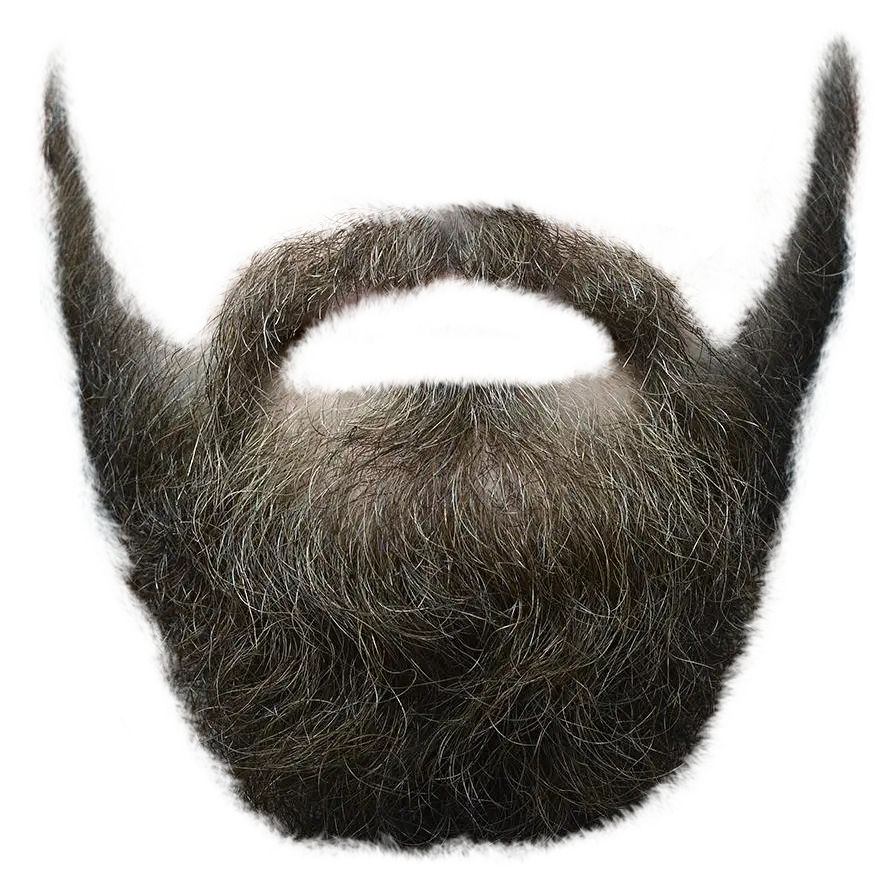New model beard and mustache photo in PNG format