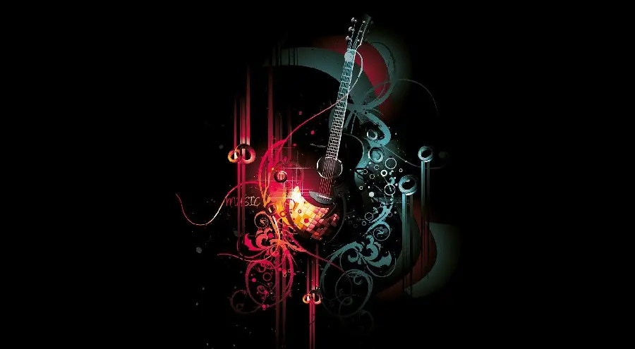 Background photo with a dark theme and a jazz design