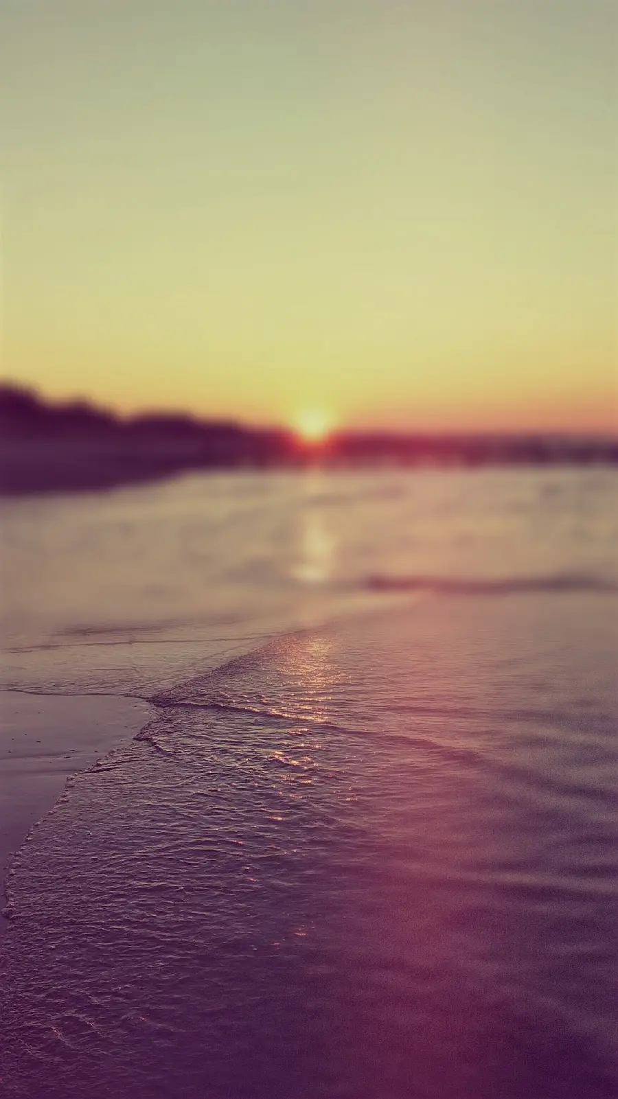 Wallpaper with a sunset design suitable for the Samsung Galaxy A15