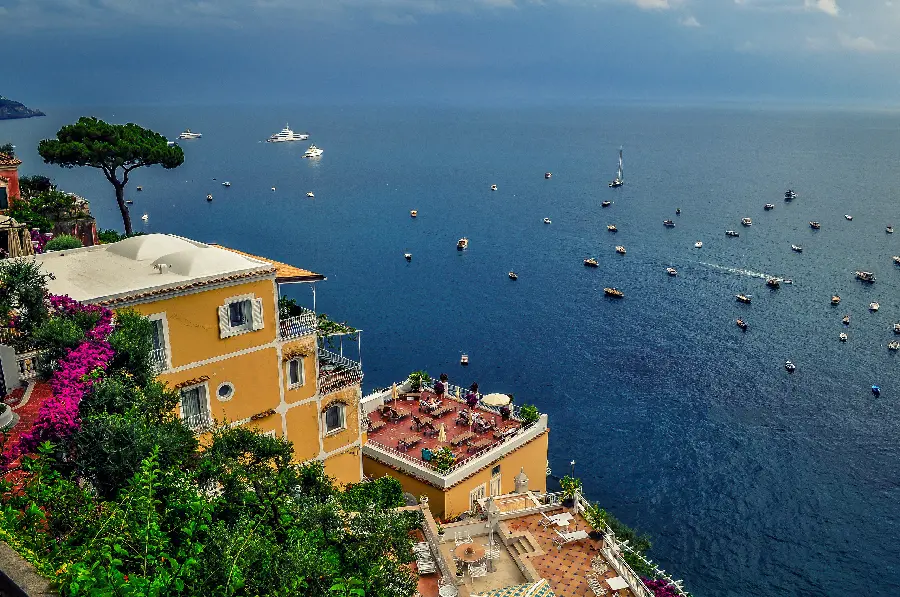 Wallpaper photo of the Amalfi Coast, the most spectacular and beautiful coast in Italy
