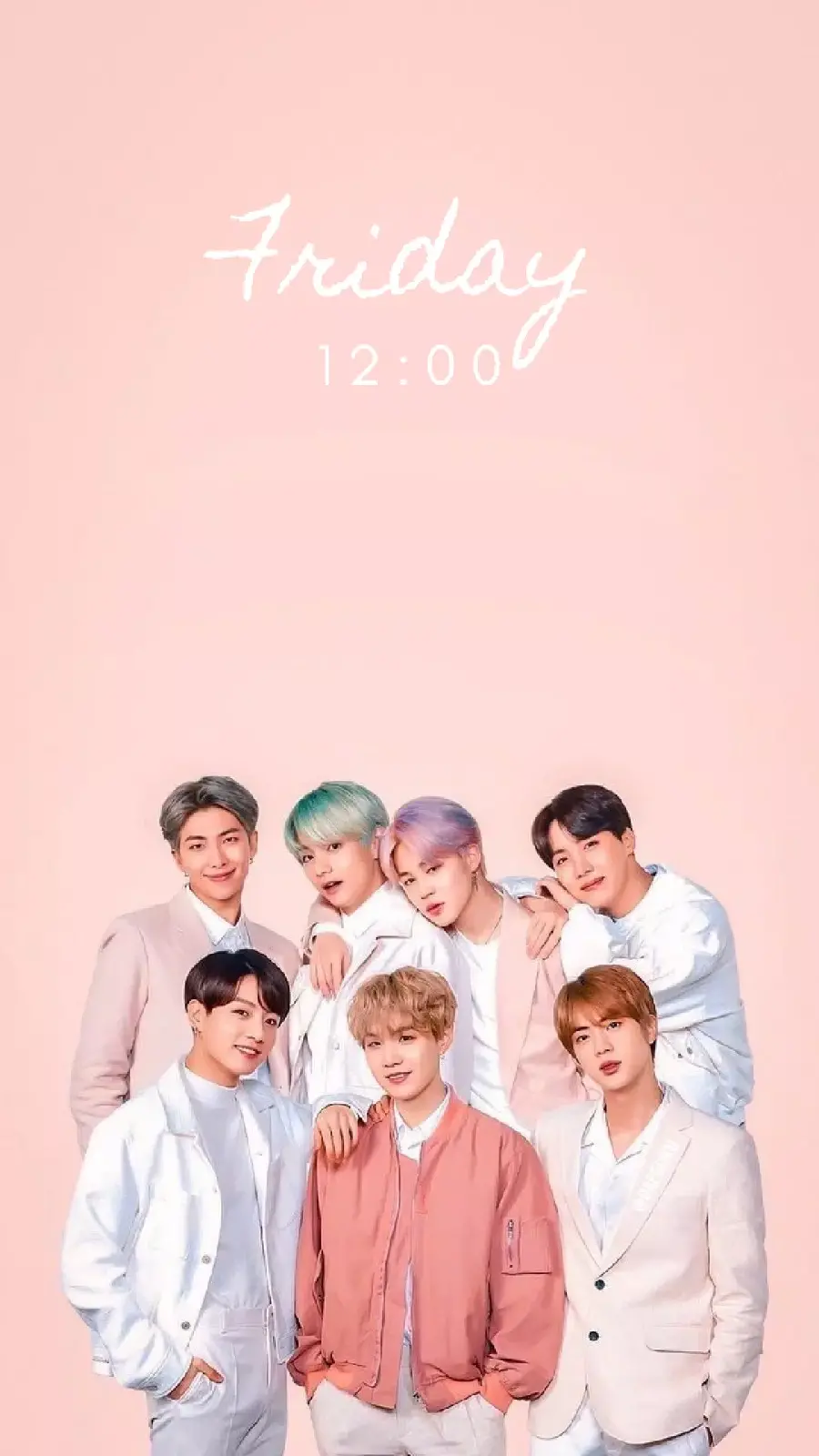 Beautiful wallpaper of the members of the famous band in the world of BTS