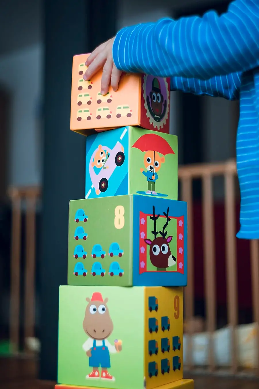 Beautiful image of educational building blocks for children