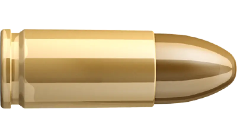 The largest size of war bullets and cartridges in PNG format