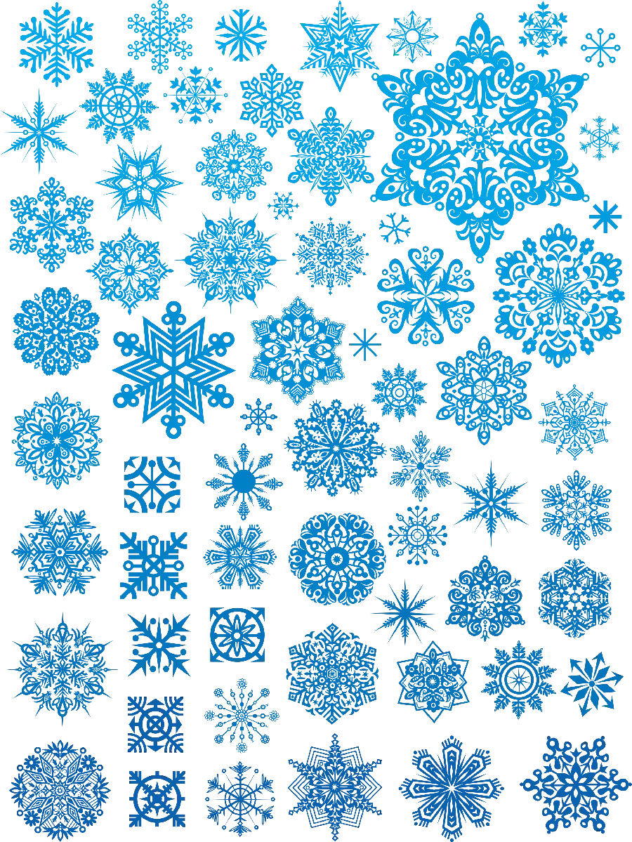 The Most Beautiful Snowflake and Crystal Ice PNG Photos for Printing