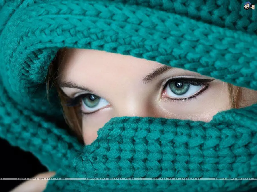 Classy profile photo of a girl with a niqab and a mask