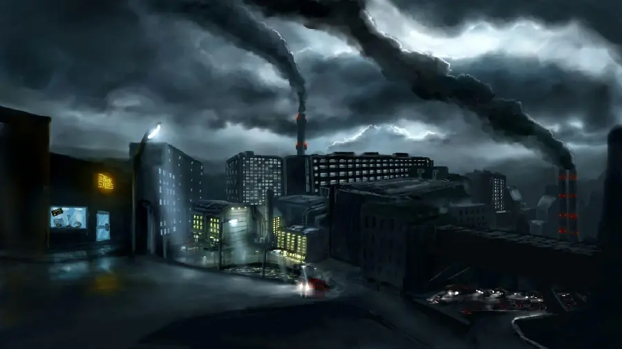 Photo backgrounds with the theme of industrial factories
