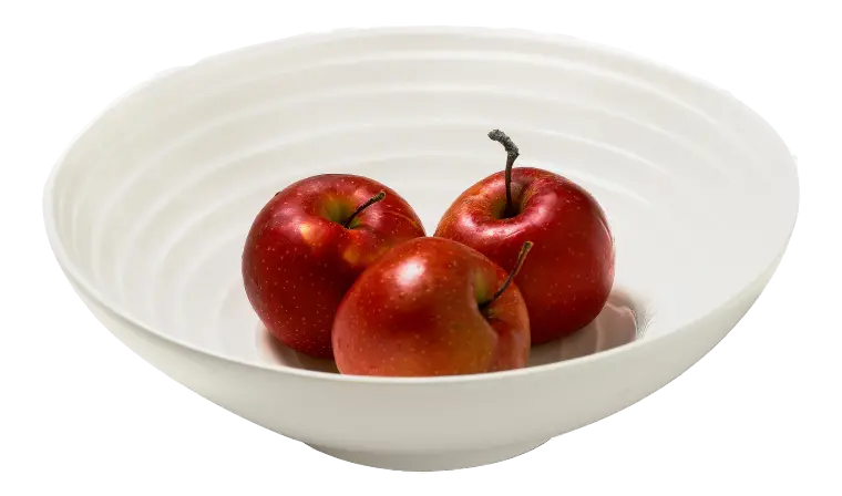Download image of red apples in a container in PNG format 