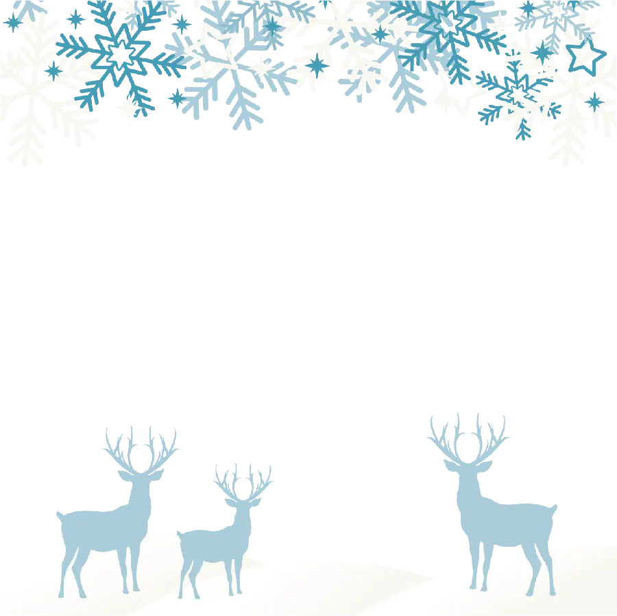 A PNG photo with a beautiful design related to winter and a reindeer design