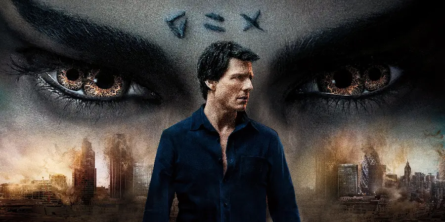 Tom Cruise background photo on the Mummy movie poster