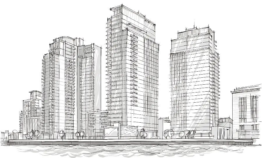 Free download of architectural plan photos of tall and modern buildings