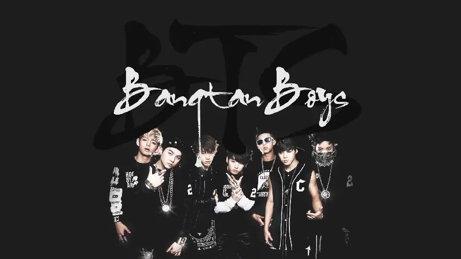 The Most Beautiful Simple BTS Background Photo with White Background for Wallpaper