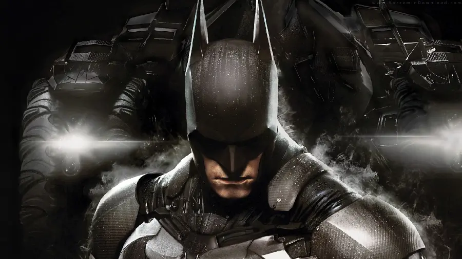 Dark boyish profile picture of the famous character Batman in the computer game