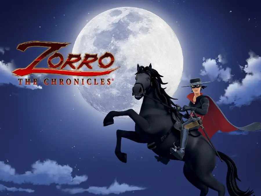 Full HD Stock Image of the Masked Man Zorro Animation