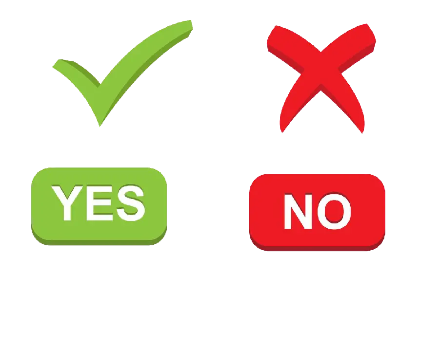Download image of tick and cross marks graphic png 
