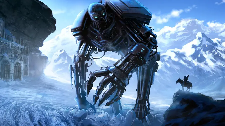 A cool giant and scary robot wallpaper