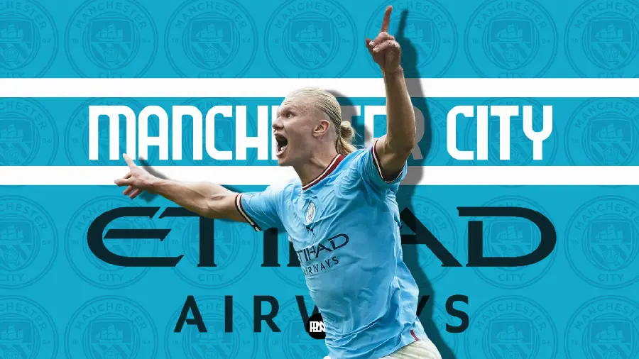 Download free Erling Haaland photo with a written background 