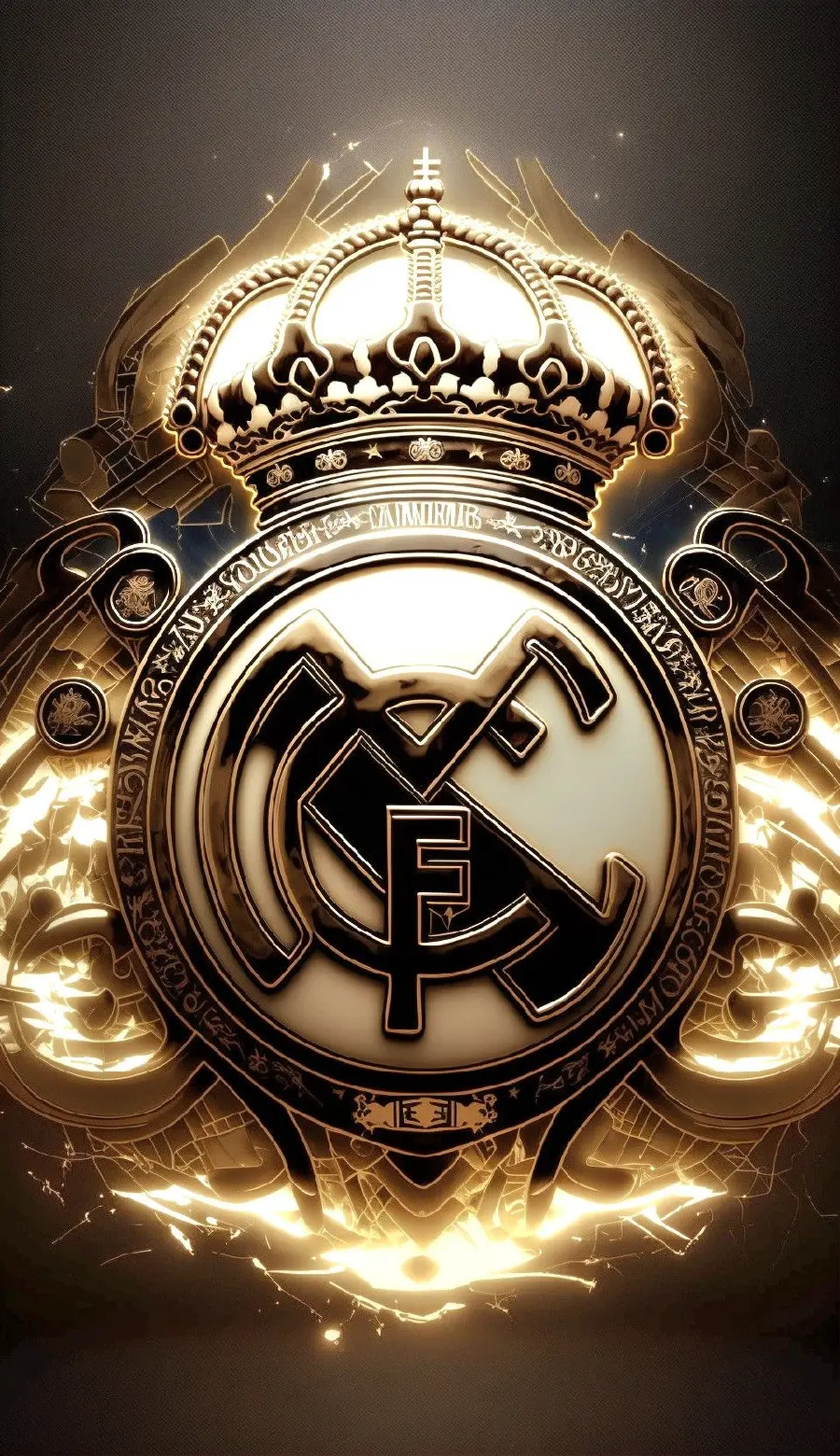 Real Madrid Golden Emblem Image for Profile
