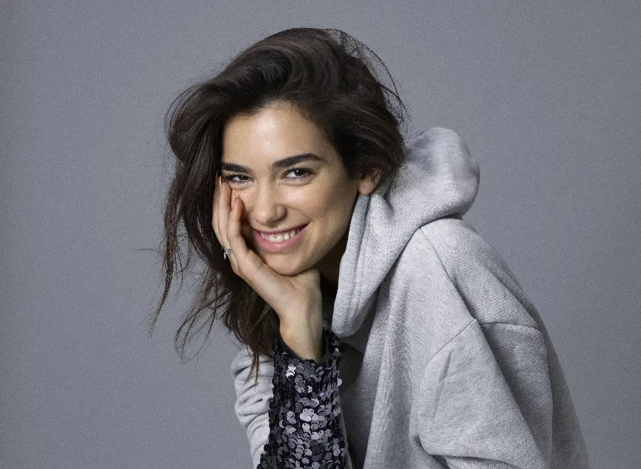 High quality wallpaper of the famous face of Dua Lipa