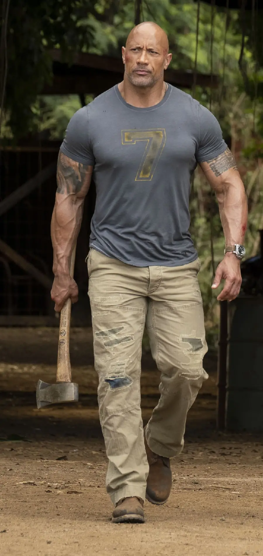 Beautiful and attractive profile photo of Dwayne Johnson or the Rock from Jawhara