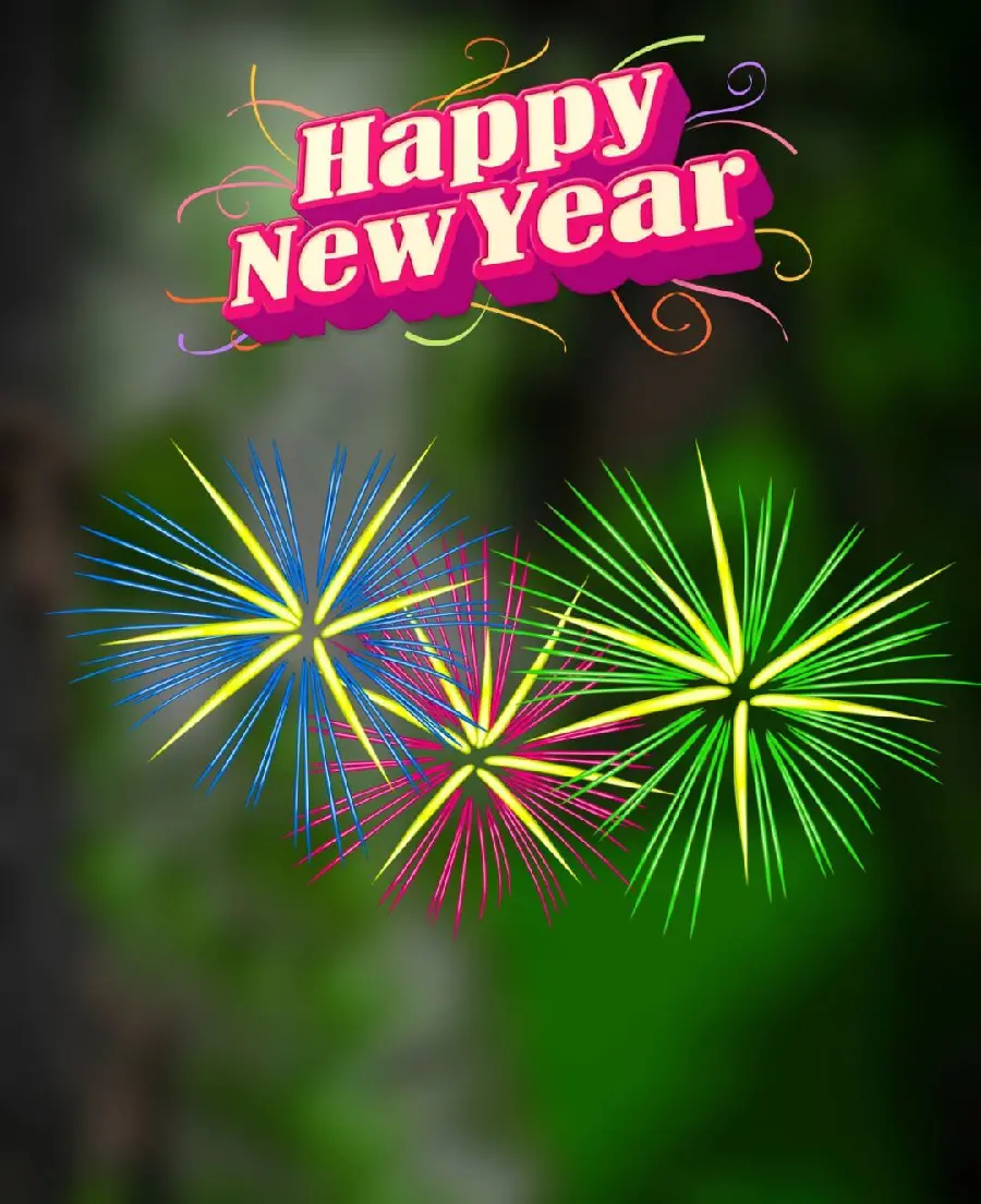 The most attractive profile picture and background for New Year and Christmas 2024 greetings