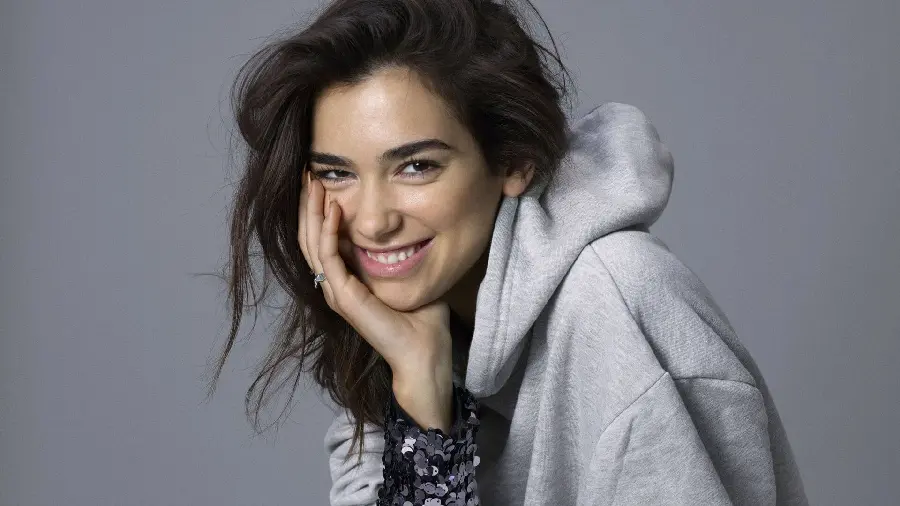Wallpaper of Dua Lipa with an attractive and lovely style