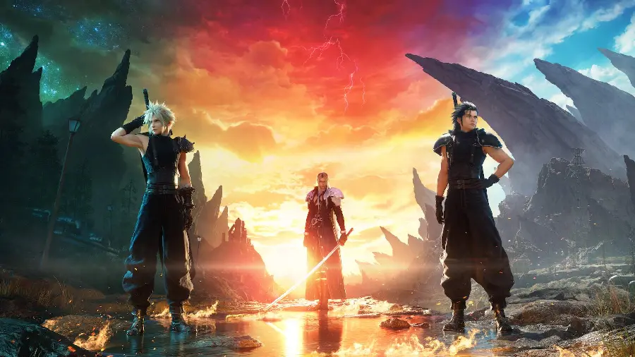 Wallpaper from the Japanese game Final Fantasy 7 with very good quality