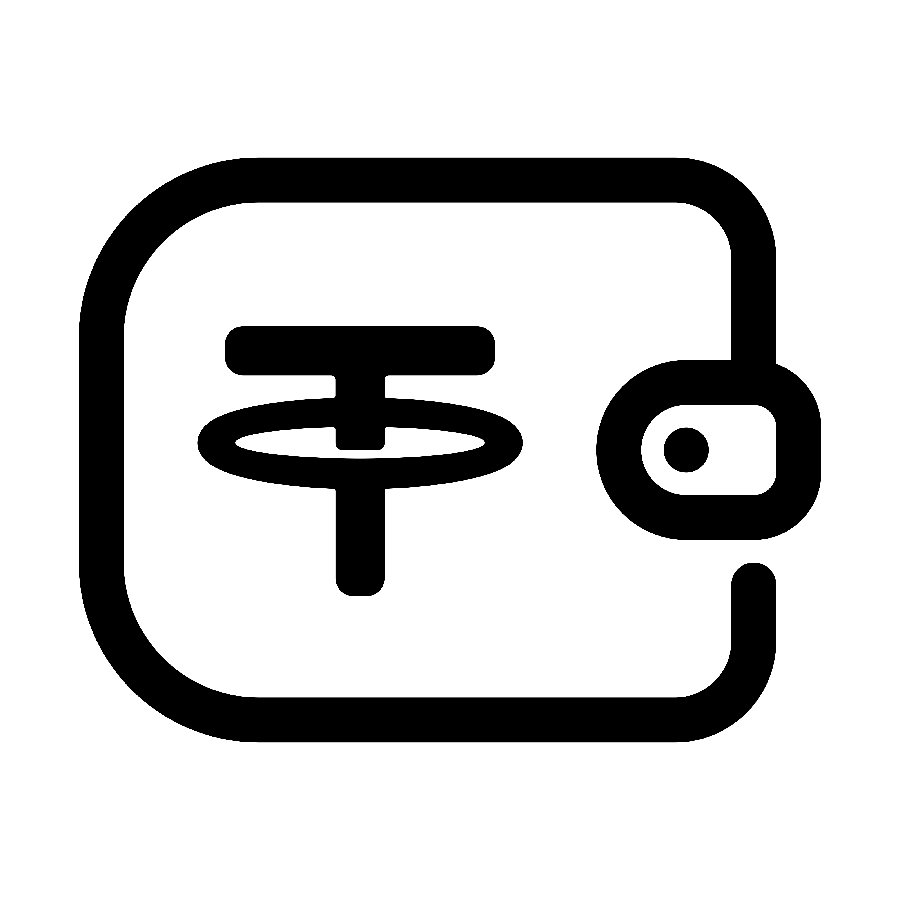 Tether logo graphic photo suitable for use in virtual cryptocurrency accounts