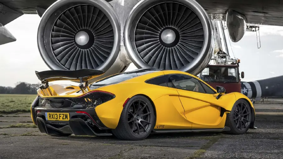 New and classy background of the yellow McLaren luxury car