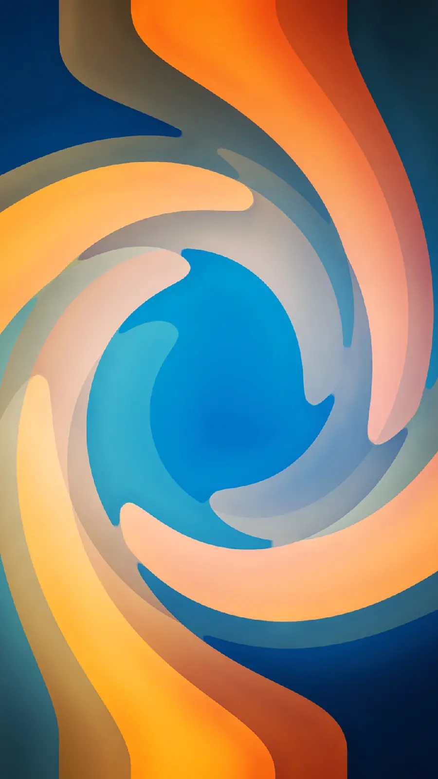Motorola Moto E13 wallpaper with colorful spiral design