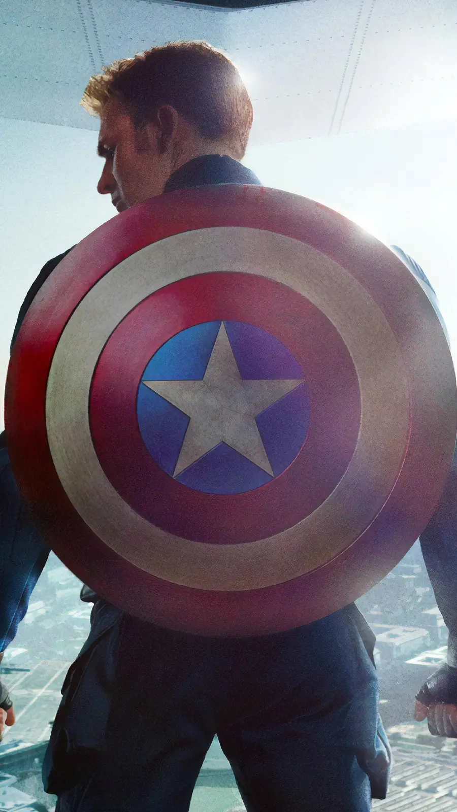 Stock photo of Chris Evans with the very famous role of Captain America