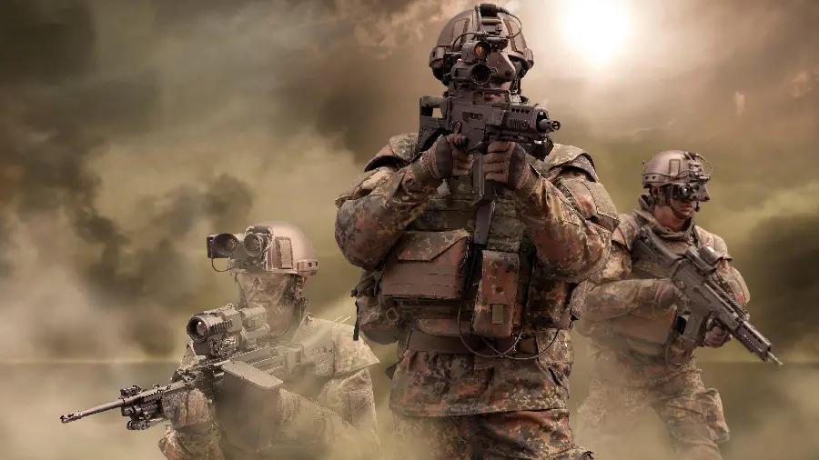 Background photo for computer of military soldiers