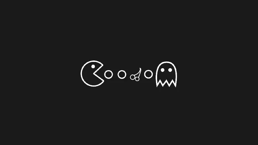 Download a cool and interesting minimalist image with a simple design on a black background