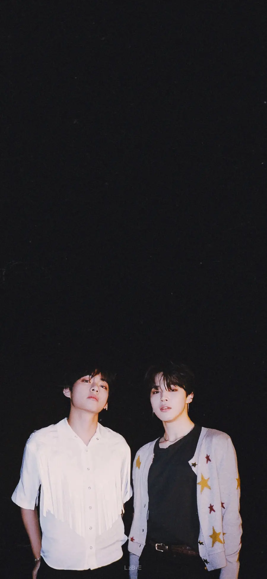 Photo of Jimin and Taehyung from the BTS band