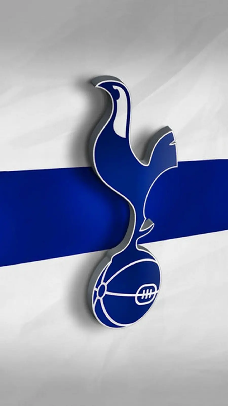 3D background image with prominent Tottenham football team logo design
