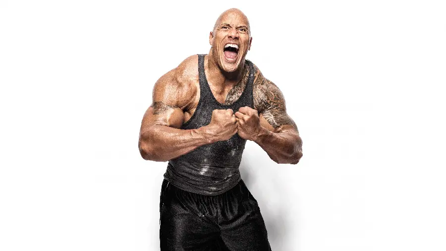 Cool photo of Dwayne Johnson or The Rock, Hollywood actor and producer