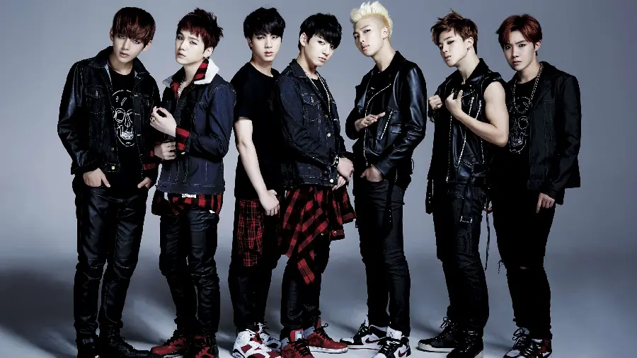 High quality image of the South Korean boy band BTS