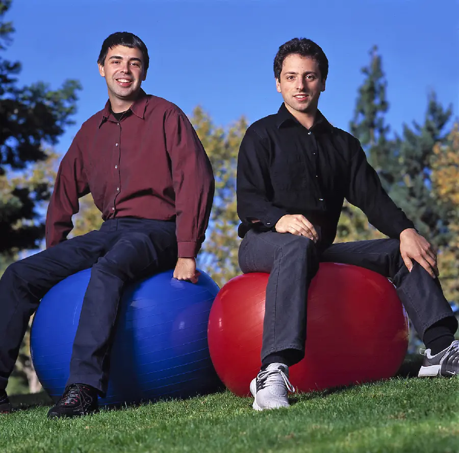 Photo ofDemi from two famous tech figures Larry Page and Sergey Brin
