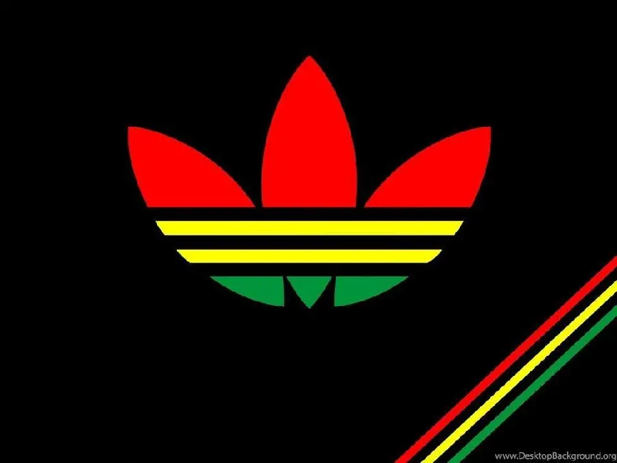 Adidas Original in red, yellow and green