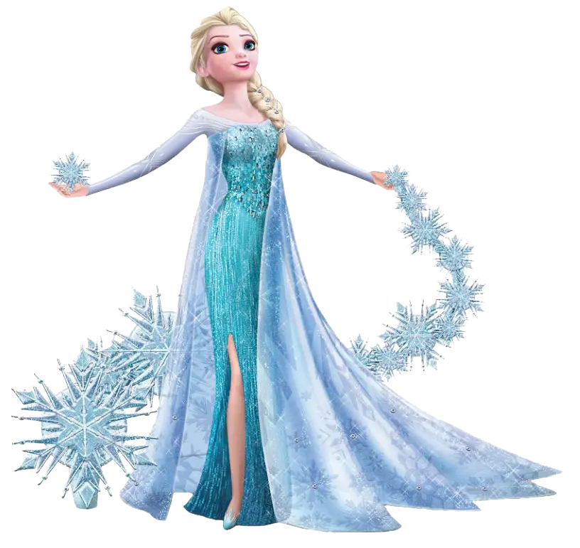 Stylish and Cool Elsa Snow and Ice Image in PNG Format