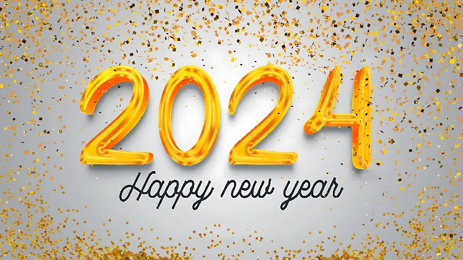 Profile picture and wallpaper for New Year and Christmas 2024 greetings