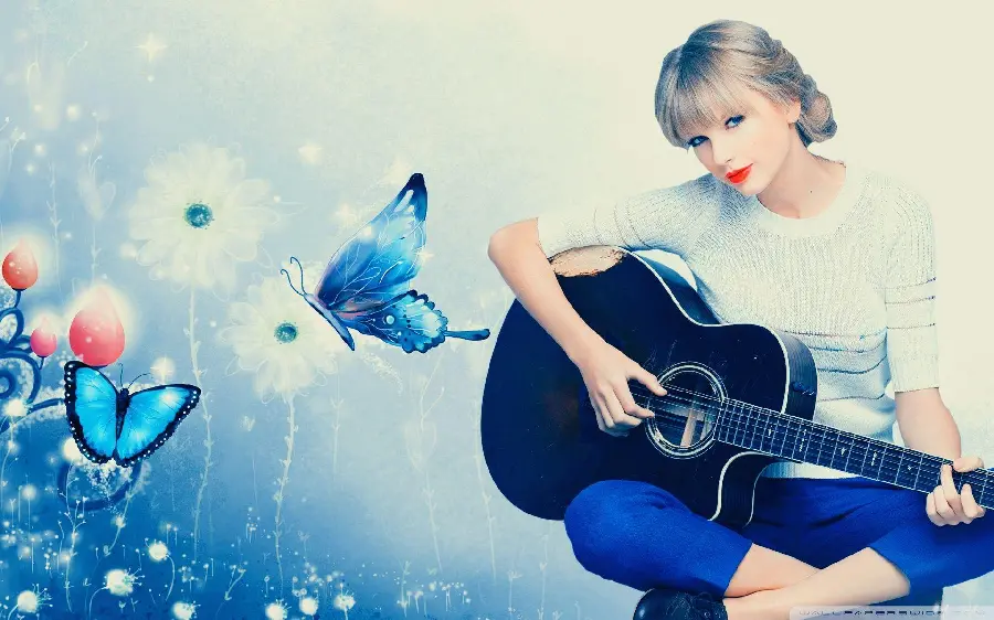 Beautiful photoshopped picture of Taylor Swift, a world-class singer