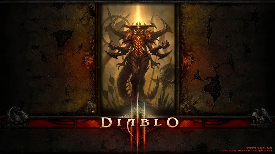Wallpaper of the Lord of Horror in the Diablo game in full HD quality