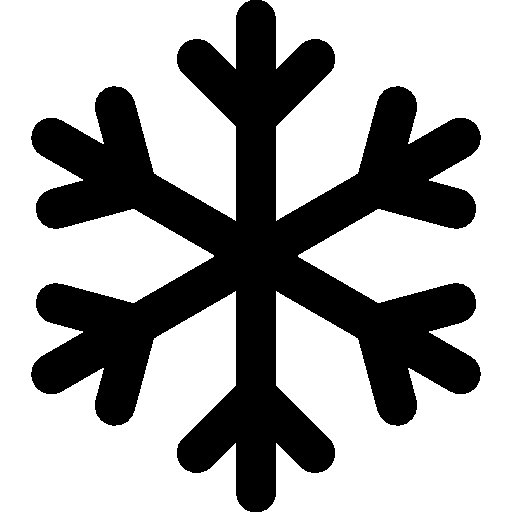 Strange and unreal black snowflake photo in PNG format