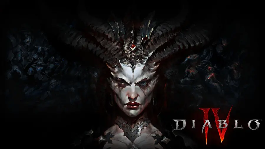 Very interesting wallpaper of the character Lilith in the Diablo game