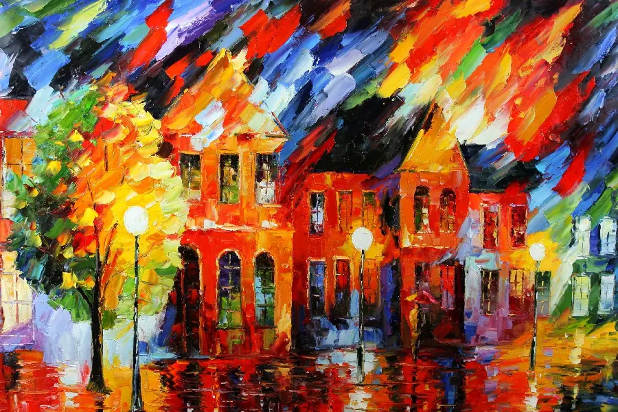 A very beautiful picture of a landscape painting in the style of contemporary art