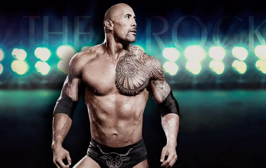New photo of Dwayne Johnson's body and muscular physique for printing